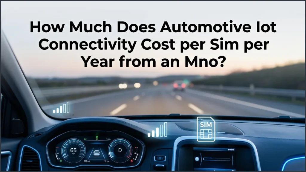 How Much Does Automotive IoT Connectivity Cost per SIM per Year From an MNO?
