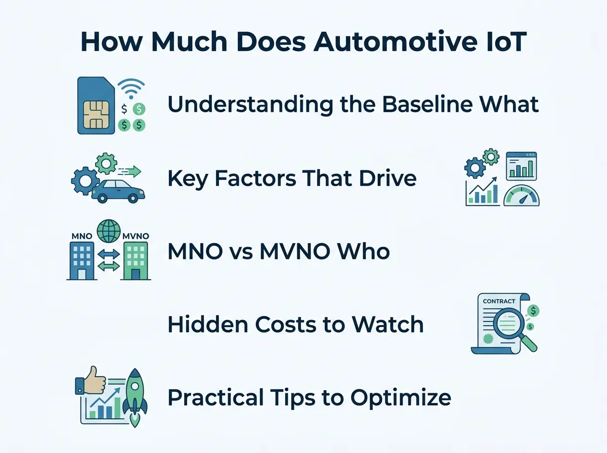 How Much Does Automotive IoT Connectivity Cost per SIM per Year From an MNO?