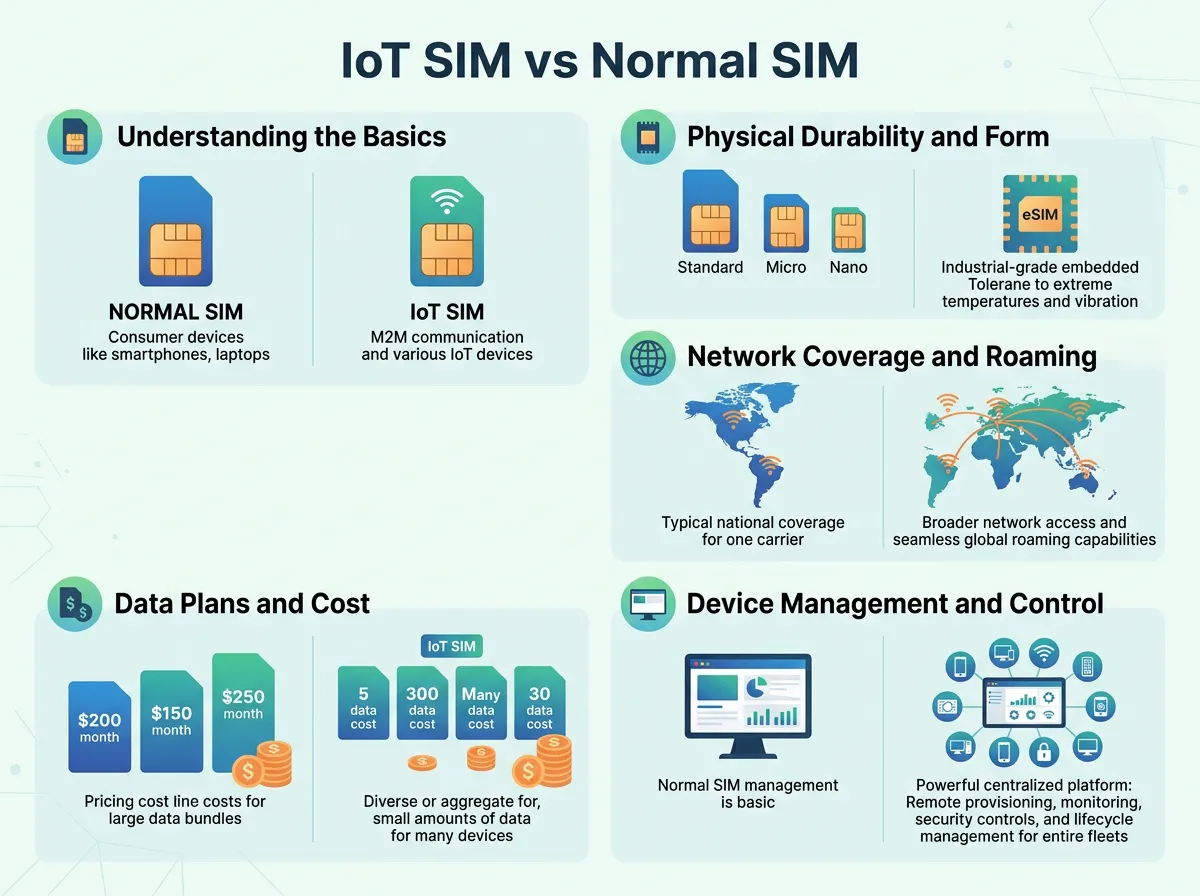 IoT SIM vs Normal SIM: What Is the Difference?