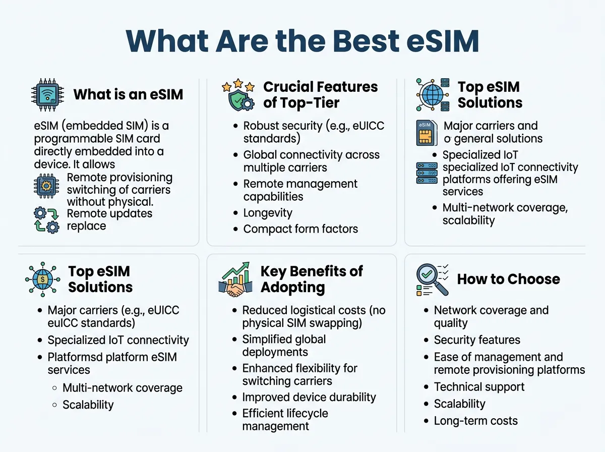 What Are the Best eSIM Solutions for IoT Applications?