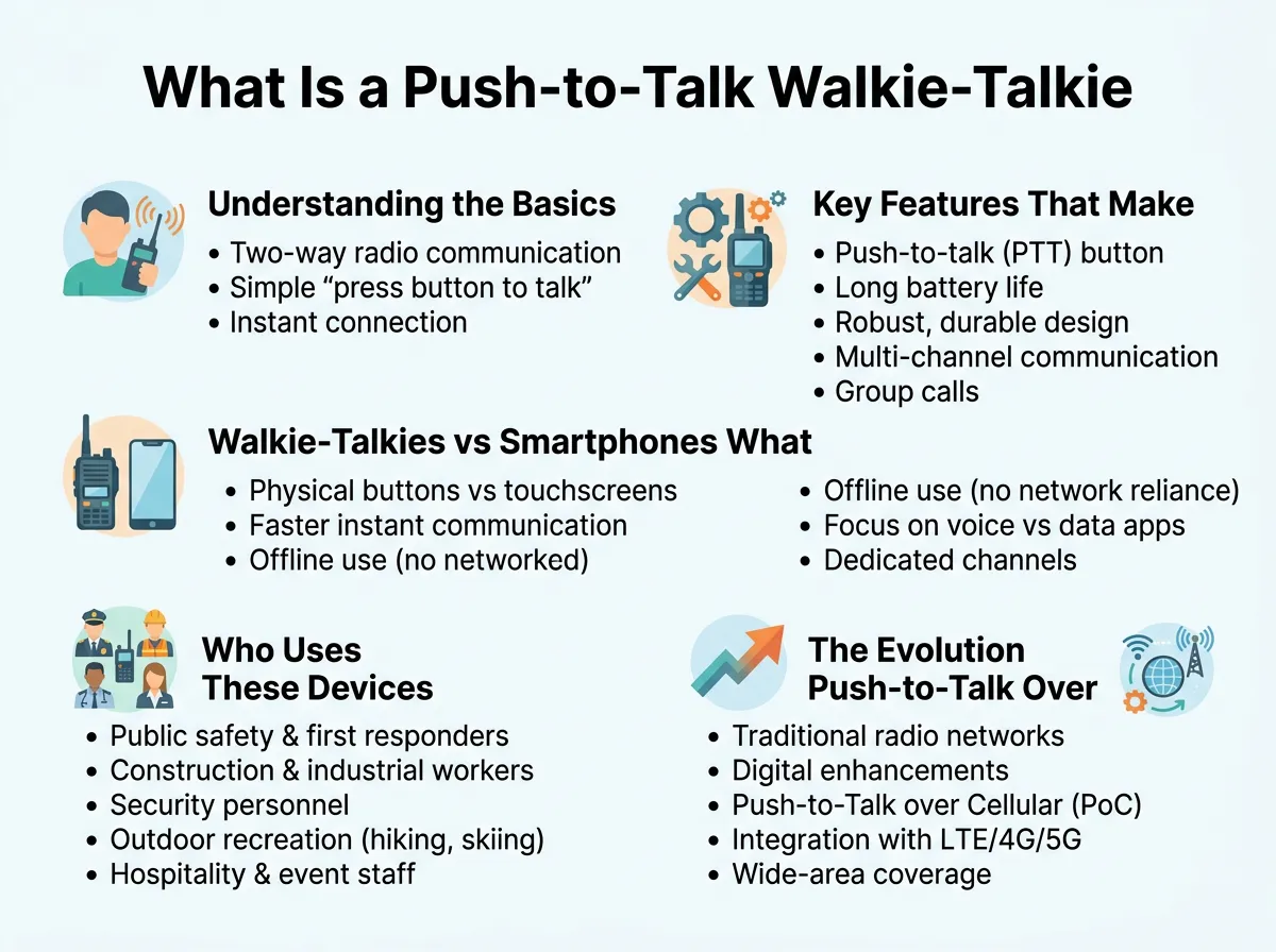 What Is a Push-to-Talk Walkie-Talkie?