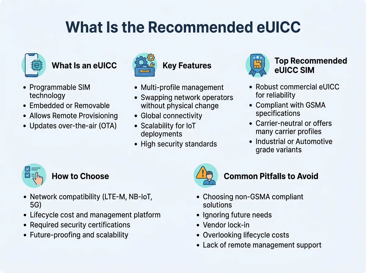What Is the Recommended eUICC SIM for IoT?