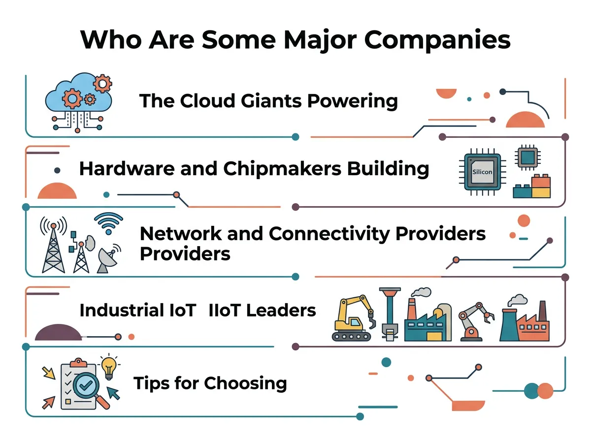 Who Are Some Major Companies in the IoT Network?